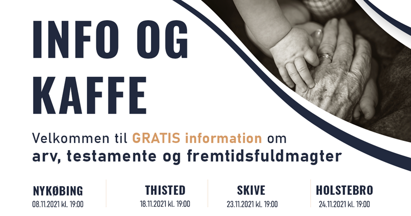 GRATIS information om arv, testamente og fremtidsfuldmagter